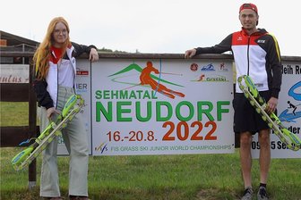Auf Rollen und Ketten rasant ins Tal - Annabel Dietz und Elias Herrmann fiebern der Junioren-WM im erzgebirgischen Neudorf entgegen. 