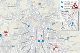 Auf welchen Straßen es eng in Chemnitz werden kann -