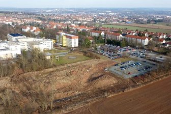 Auf Zwickauer Krankenhaus-Gelände entsteht neuer Hubschrauberlandeplatz -