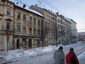 Baufällige Häuser Leipziger Straße 8 und 10