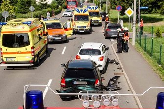 Aufgefahren: Mehrere Verletzte bei Unfall in Freiberg -