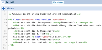 Aufklapp-Liste Wahl - 