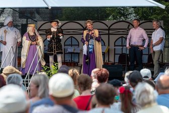 Auftakt zum Fürstentag in Rochlitz - Die Eröffnung mit den Bürgermeistern aus Rochlitz und Seelitz