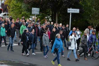 Aufzug durch Freiberg mit rund 850 Teilnehmern -