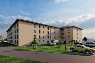 Augustusburg: Geplanter Neubau eines Seniorenzentrums sorgt für Kritik - Eine Grafik des Investors für das Vorhaben in Augutusburg. Interessanter ist die andere Blickrichtung.