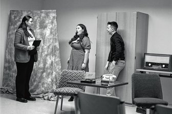 Augustusburg: Schüler-Gastspiel auf der Schlosstheater-Bühne - Schon die Proben für das Gastspiel auf der Schlosstheaterbühne in Augustusburg waren ein großer Spaß. 