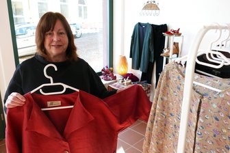 Augustusburger Pop-Up-Store setzt auf zeitlose Mode - In ihrem Pop-Up-Store setzt Kathrin Teichgräber auf zeitlose Mode für Damen.