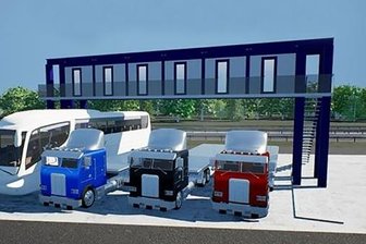 Aus für die Idee vom Trucker-Container - So hatten sich die beiden Unternehmer aus Limbach-Oberfrohna die Platzierung von Wohnkabinen auf Autobahnrastanlagen vorgestellt. 