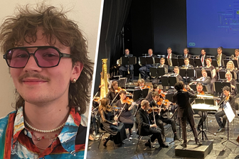 Eric Bittermann moderierte das Jugendkonzert im Theater Döbeln. Der 19-Jährige ist zurzeit Bundesfreiwilligendienstler am Mittelsächsischen Theater Freiberg-Döbeln.