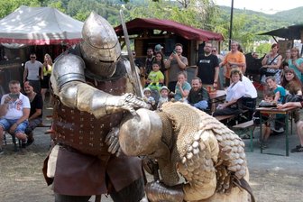 Ausflugstipps für das Wochenende: Ritterspektakel in Elsterberg, Party an der Göltzschtalbrücke und Nicole in Bad Elster - Ritterkämpfe bekommen die Besucher beim Elsterberger Mittelalterspektakel zu sehen.