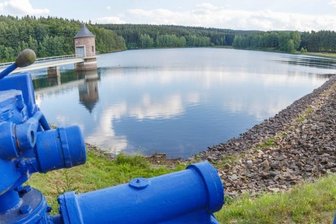 Ausgesetzte Fische verunreinigen Talsperre Stollberg - Die Querenbachtalsperre in Stollberg.