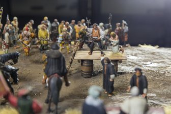 Ausstellung in Zwickau: Als das Volk die Stimme erhob - Ein Höhepunkt der Ausstellung ist dieses Zinnfiguren-Diorama.