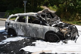 Auto brennt in Zöblitz aus -