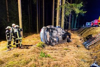 Auto prallt gegen Bäume - Fahrer schwer verletzt -