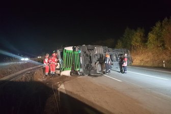 Autobahn 4 nach Lkw-Unfall wieder frei -