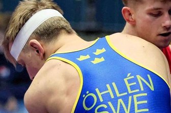 AVG-Ringer kämpfen auf internationalen Matten - Marco Stoll in Aktion.