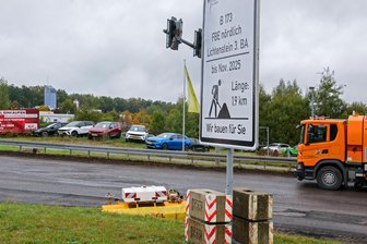 B 173 bei Lichtenstein: Vollsperrung wird verlängert - Die Arbeiten auf der B 173 nördlich Lichtenstein verzögern sich abermals.