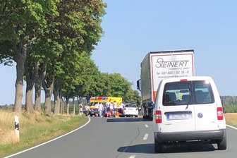 B 173 nach Unfall zwischen Oberschöna und Freiberg am Dienstag gesperrt - 
