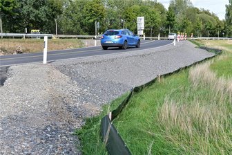 B 173 zwischen Freiberg und Oberschöna: Das ändert sich ab Dienstag - B 173 bei Kleinschirma: Am Dienstagnachmittag rollte der Verkehr bereits über die Umfahrung.