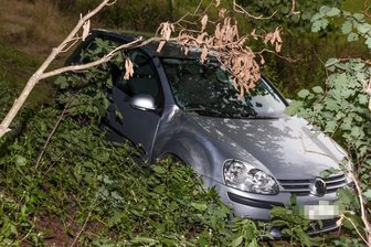 B93: Golf prallt gegen Baum - Fahrer flüchtet -
