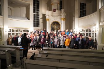 Die Kantoreien Zschopau und Dittersdorf bei der Probe zum Weihnachtsoratorium am Donnerstagabend