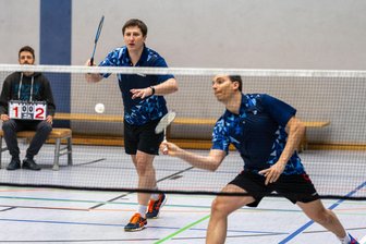 Badminton: Prinz will ATSV-Team noch aufs Treppchen führen - Marcus Gast (l.) und Felix Liebscher haben mit dem Badminton-Team des ATSV bislang 7:7 Punkte in der Sachsenklasse verbucht. Allerdings konnten die Freiberger nie in Bestbesetzung antreten.