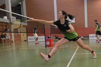 Badminton-Regionalliga: Niederwürschnitzer Rumpftruppe bei Top-Teams chancenlos - Anja Hübner, die Annika Hofmann ersetzte, spielte im Südwesten Deutschlands stark auf.