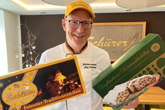 Bäcker im Vogtland erleichtert: Steuer auf Stollenverpackung kommt vorerst nicht - Jörg Schürer aus Muldenhammer ist Vorsitzender der Bäckerinnung im Vogtland.
