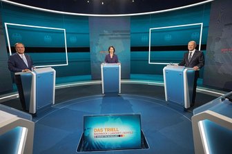 Baerbock, Laschet, Scholz: So lief das erste Kanzler-Triell -