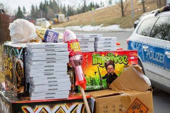 Bärenstein: Pyrotechnik ohne Zulassung sichergestellt -