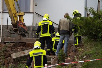 Bagger durchtrennt Gasleitung -
