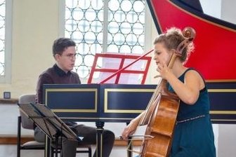 Barocke Klänge in der Kirche - Alma Stolte und Florian Mauersberger begeisterten das Publikum in der Kirche.