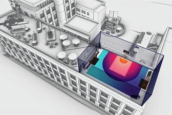 Basketballspielen auf dem Dach: In Chemnitz ist das bald möglich - Ein Basketball-Platz auf dem Dach der ehemaligen Schleifmaschinenfabrik - so sehen die Pläne aus.
