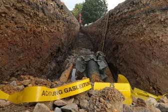 Bau der Gasleitung sorgt für Ärger - Noch bis Ende Oktober bleibt die Voigtlaider Straße in Wernsdorf voll gesperrt. Die Arbeiten haben im Juni begonnen.