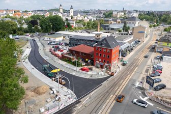 Bau der Turnstraße in Plauen: Anbindung ans Straßennetz vollzogen - 