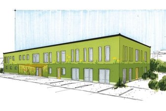 Bau von Lichtensteins neuer Kita kann beginen - Farbentwurf "Löwenzahn" des Architekturbüros Wende