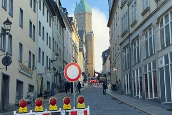 Bauarbeiten abgeschlossen: Halbzeit bei Großprojekt im Erzgebirge - Die Bauarbeiten auf der Großen Kirchgasse in Annaberg-Buchholz sind vorübergehend abgeschlossen.