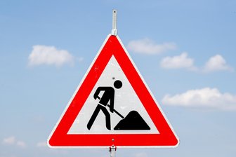 Bauarbeiten am Autobahnkreuz Kreuz Chemnitz -