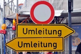 Bauarbeiten an B101 in Kleinwaltersdorf -