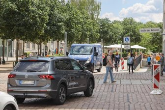 Bauarbeiten an der Zufahrt zum Johannisplatz verzögern sich weiter - 