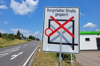 Die Burgstädter Straße in Mittweida ist für mehrere Wochen voll gesperrt.