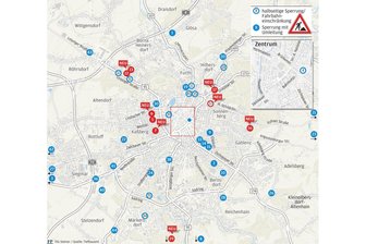 Baustart an der Barbarossastraße: Und wo es in Chemnitz sonst noch eng wird auf den Straßen - Baustellen 250721_c Foto: Tilo Steiner