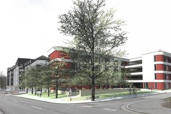 Baustart für Seniorenresidenz am Fuße des Sonnenbergs - So in etwa soll das künftige Seniorenpflegeheim an der Augustusburger/Leibnitzstraße aussehen. Wegen der Kirschbäume, die am Rande des Geländes vorgesehen sind, erhält der Komplex den Namen Seniorenresidenz "Am Kirschhof".
