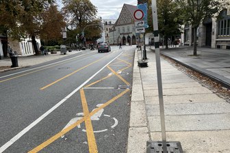 Baustellen-Ärger in Zwickau: Weniger Parkplätze für Menschen mit Behinderung - Einen Behindertenparkplatz zu finden ist in der Zwickauer City zurzeit eine Herausforderung.