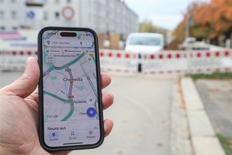 Baustellen: Google Maps mit Wissenslücken in Chemnitz - Manche Baustellen sind in Google Maps erfasst, viele nicht.