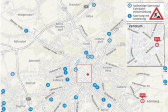 Baustellen in Chemnitz: Viele bleiben, nur eine kommt neu dazu - Immer noch eine Menge los auf den Baustellen der Stadt.