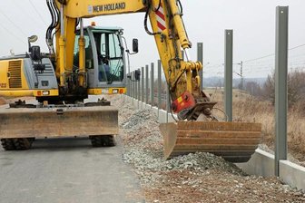 Baustraße für künftigen Chemnitztalradweg entsteht - 