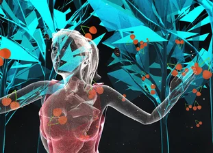 Die Augmented-Reality-Ansicht der Fotoprobe "Parsifal" während der Bayreuther Festspiele 2023. Die Festspiele sind am 25.07.2023 mit einer Neuinterpretation des "Parsifal" eröffnet worden.