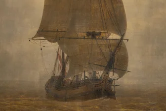 Begehrte Caspar-David-Friedrich-Ausstellung in Hamburg: Die Geschichte der Chemnitzer Leihgaben - Das Ölgemälde "Segelschiff" von Caspar David Friedrich stammt aus der Zeit um 1815.
