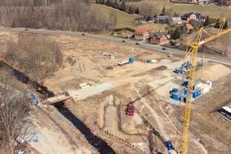 Behelfsbrücke über Göltzsch -